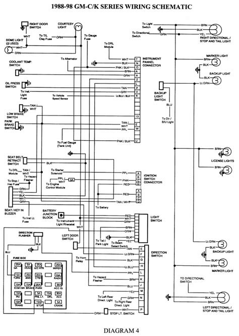 Tail Light Wiring Diagram 1992 Chevy Truck Paintic