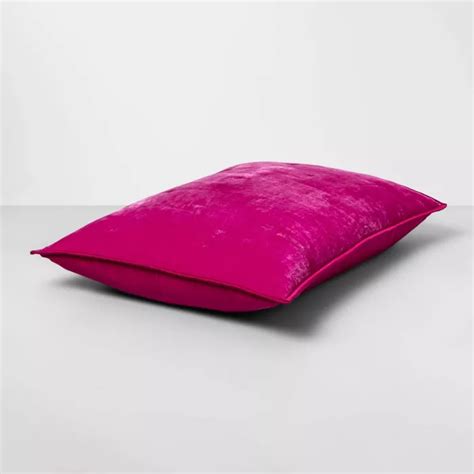 Standard Velvet Tufted Stitch Sham Hot Pink Opalhouse™ In 2020 Hot Pink Bedrooms Hot Pink