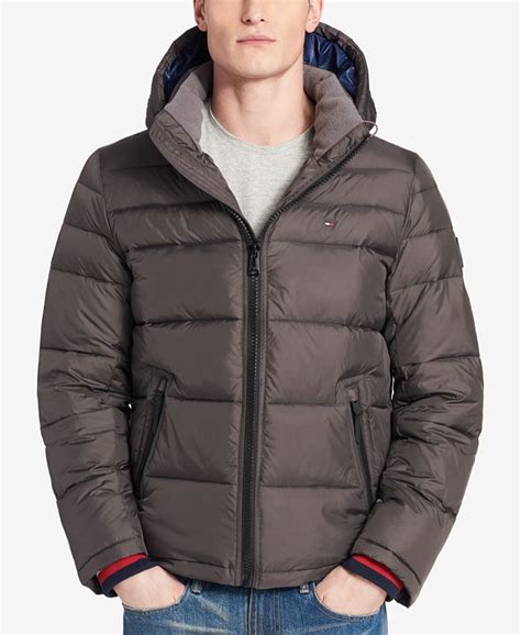 Tommy Hilfiger Mens Quilted Puffer Jacket Created For