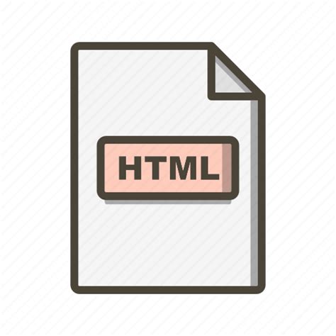Html File Format Icon Download On Iconfinder