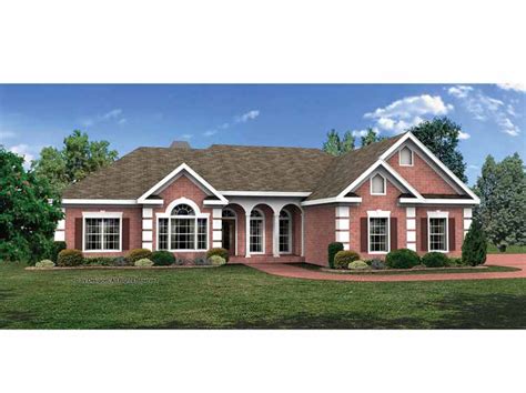 Brick Ranch Style House Home Building Plans 15269