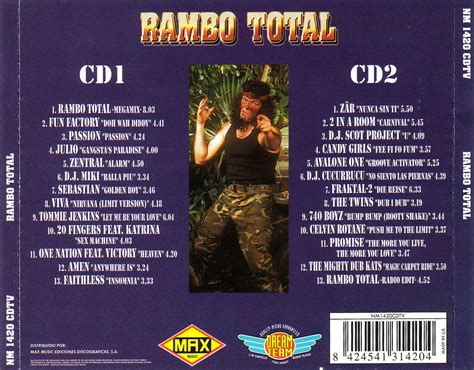 Rambo Total 2 Cds 1996 Max Music Ellodance