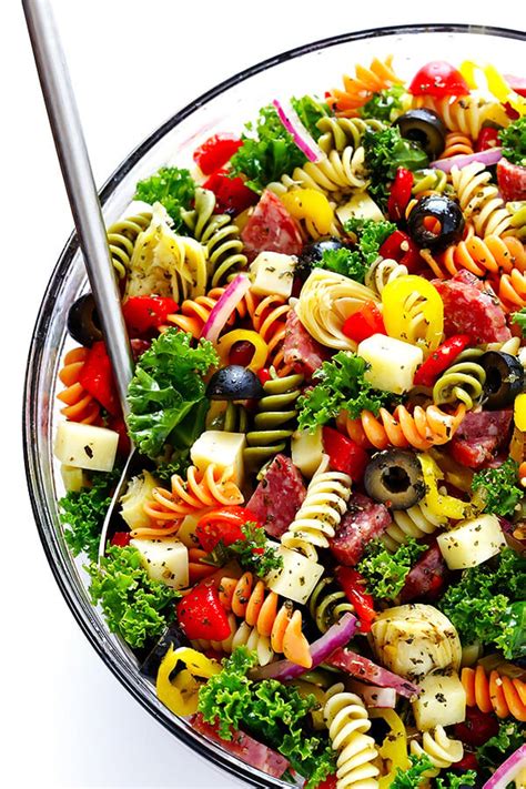 Rainbow Antipasto Pasta Salad Gimme Some Oven