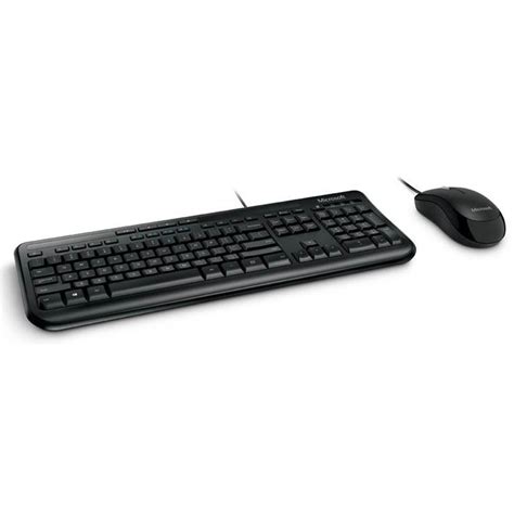 Microsoft Wired Desktop 600 Series Usb Keyboard And Mouse Combo Black