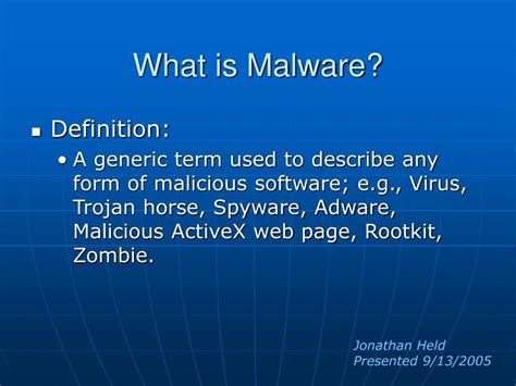 Ppt What Is Malware Powerpoint Presentation Free Download Id954964