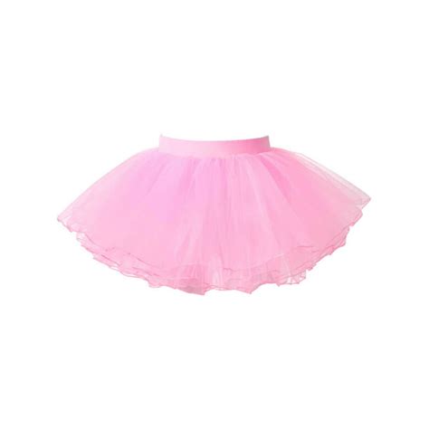 Iiniim Kids Girls 4 Layers Tulle Tutu Skirt Ballerina Ballet Tutus