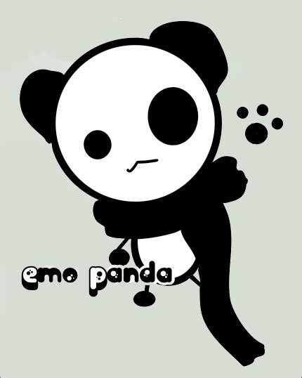 Emo Panda By Lovelycupii On Deviantart