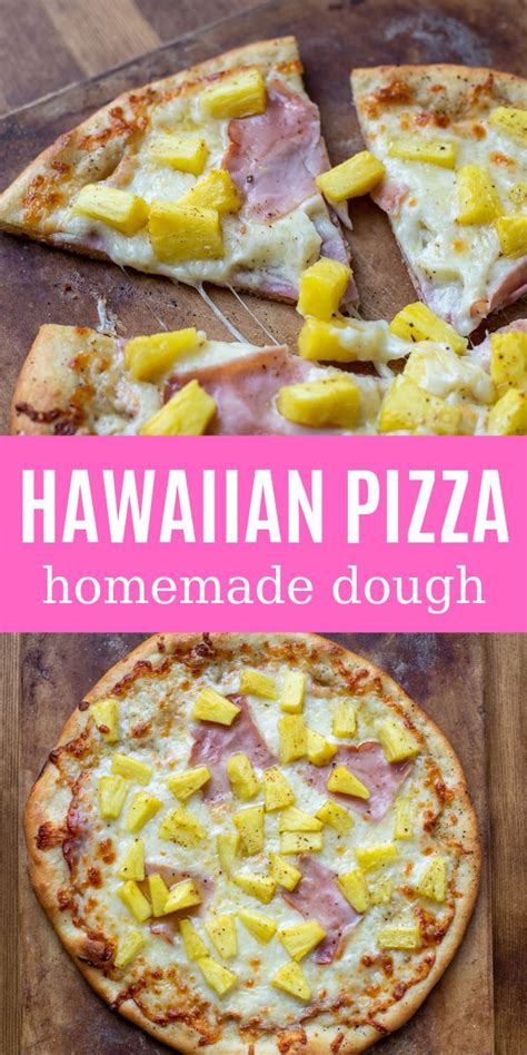 hawaiian pizza with olive oil base recipe pizza recipes homemade homemade hawaiian pizza