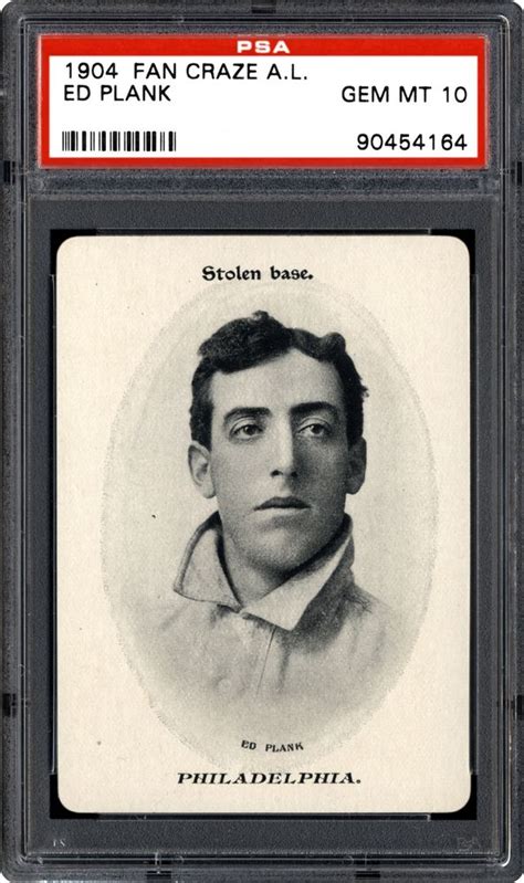 1904 Fan Craze American League Ed Plank Psa Cardfacts®