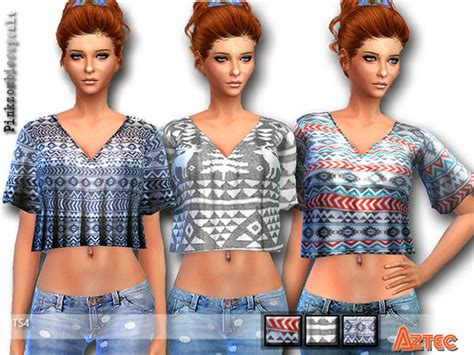 Aztec Tops By Pinkzombiecupcakes At Tsr Sims 4 Updates