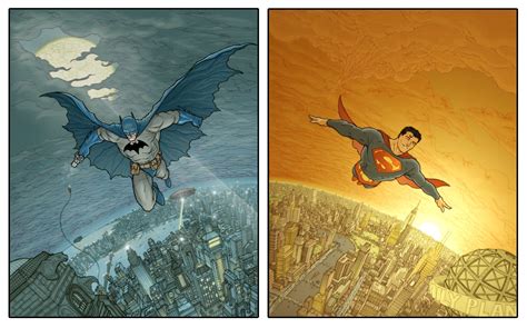 Gotham And Metropolis By Ryan Bodenheim Superman Hd Wallpaper I Love