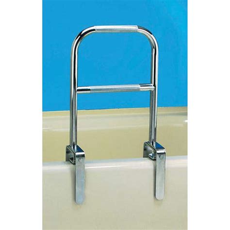 Shower & bathtub safety entering and exiting slips & falls toilet safety toilet transfers mobility needs other hazards poor lighting slippery surfaces tripping hazards & clutter major renovations. MaxiAids | Dual Level Bathtub Safety Rail- Chrome Finish
