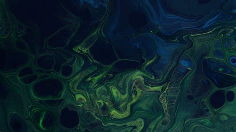 Green Blue Mixed Paint Stains Abstraction Hd Abstract Wallpapers Hd