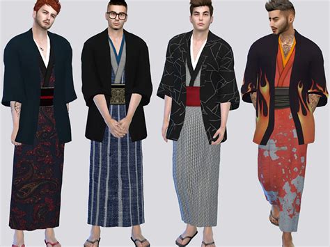 Sims 4 Kimono Male Wano Robe Mclaynesims Mick On Patreon Sims 4