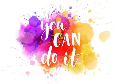 You Can Do It Stock Vector Illustration Of Painted 140154129