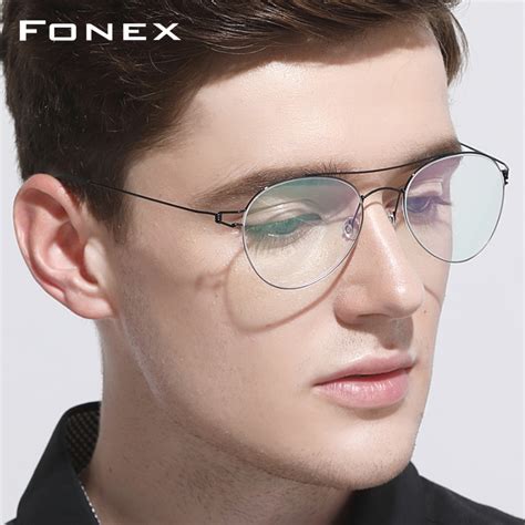 Titanium Optical Glasses Frame Men Ultralight Women New Aviation Myopia
