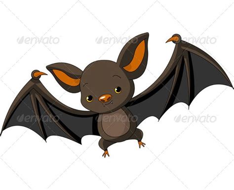 Halloween Bat Flying Graphicriver Bat Flying Cute Animal Clipart Halloween Bats