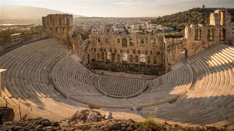 Odeon Of Herodes Atticus Acropolis The Stone Roman Theatre Was Built
