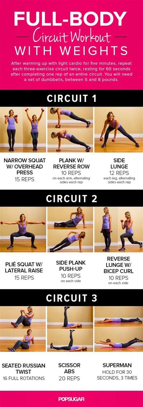 Poster Workout Full Body Circuit With Weights 2211044 Weddbook