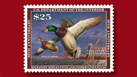 Newest Us Federal Duck Stamp Is Self Adhesive Only