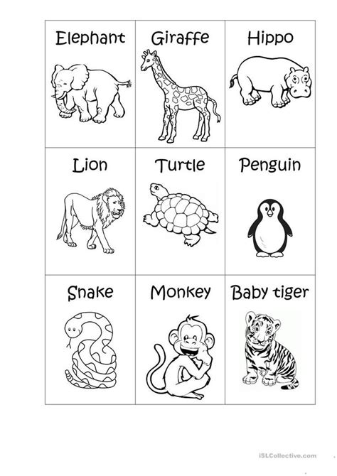 Zoo Animals Free Printable Worksheets