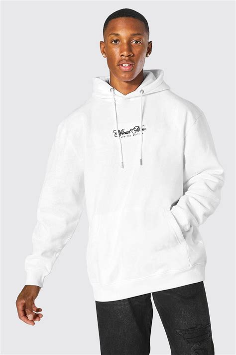 Official Man Oversized Hoodie Boohoo