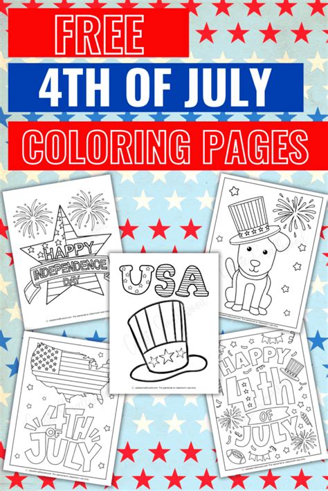 25 Cute 4th Of July Coloring Pages Free Printable Cassie Smallwood