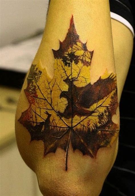 40 Amazing Leaf Tattoo Design Ideas