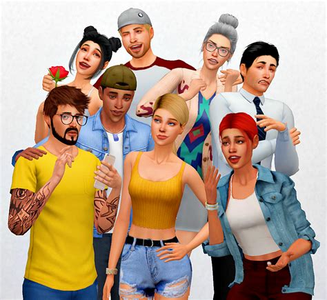 Big Squad Posepack Poses Sims 4 Sims 4 Pose Sims 4 Poses Group