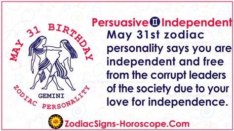 May 31 Zodiac Gemini Horoscope Birthday Personality And Lucky Things