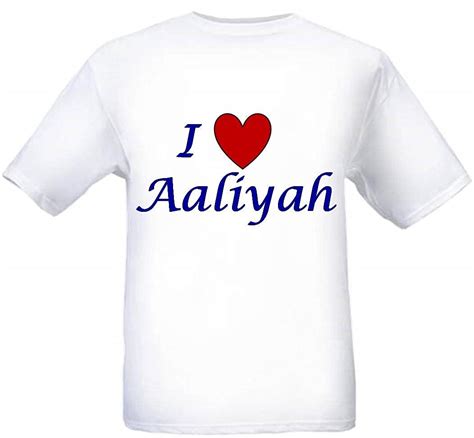 I Love Aaliyah Name Series T Shirt 8132 Kitilan