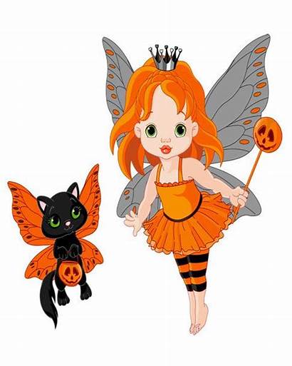 Fairy Cat Halloween Clipart Silhouette