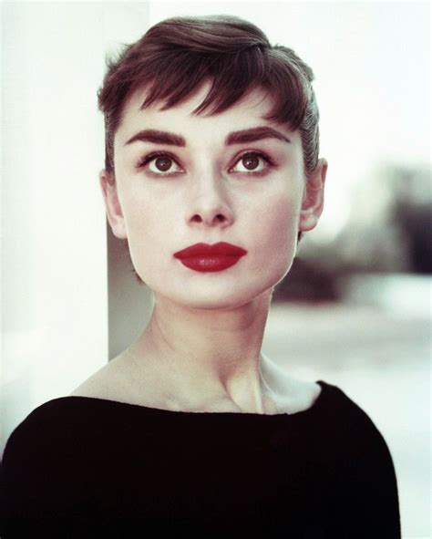 Audrey Hepburn Color Stylish Short Hair Photo Or Poster Audrey