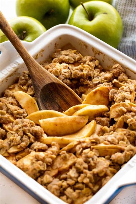 The Best Ever Apple Crisp Has A Juicy Caramel Filling And Topped With