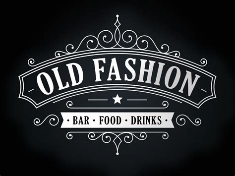 Bar Old Fashion Logo