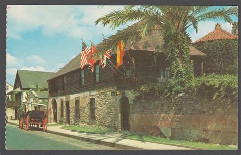 St Augustine Florida Oldest House In United States Horse And Carraige