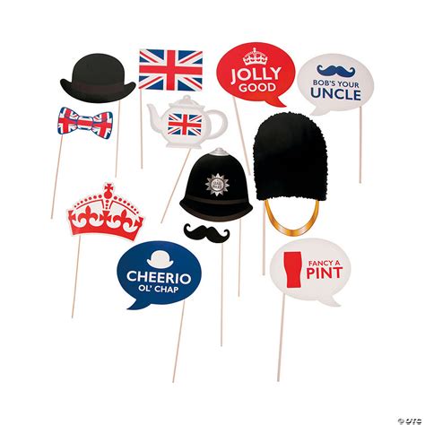 British Party Photo Props Oriental Trading