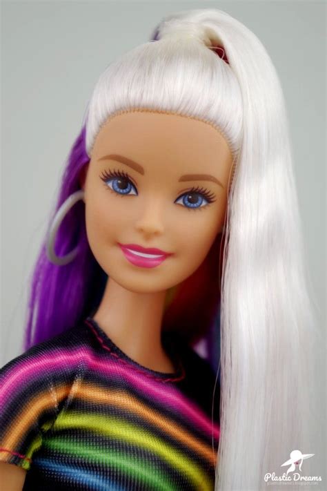 Rainbow Sparkle Hair Barbie Doll