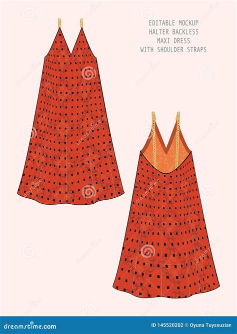 Customizable Vector Garment Template Stock Vector Illustration Of