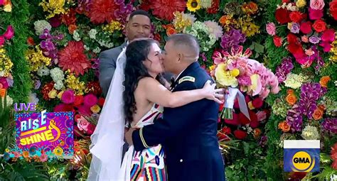 Michael Strahan Officiates As Couple Gets Married On Gma