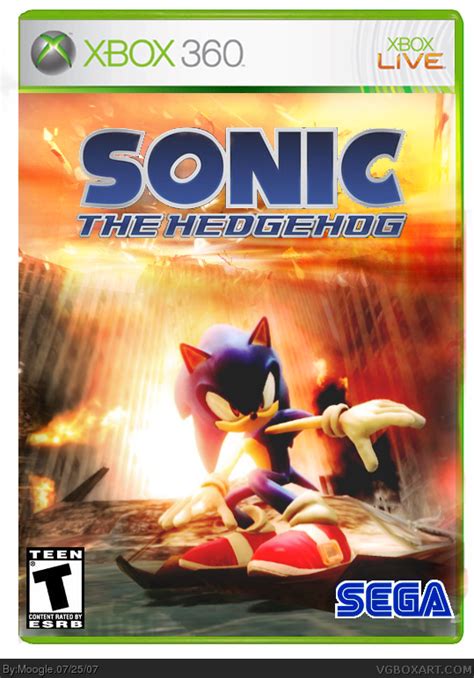 Sonic The Hedgehog Xbox 360 Box Art Cover By Moogle