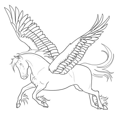 Pegasus Coloring Pages To Download And Print For Free