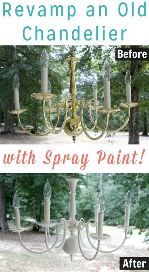 How To Spray Paint A Chandelier Spray Painted Chandelier Painted