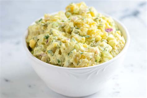 This deviled egg potato salad combines two classic recipes for one ultimate side dish. Easy Potato Salad Recipe with Tips