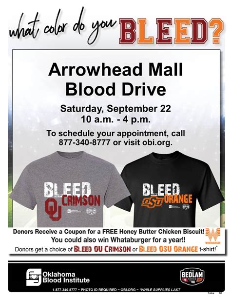 Bedlam Blood Drive at Arrowhead Mall | Muskogee Chamber of Commerce