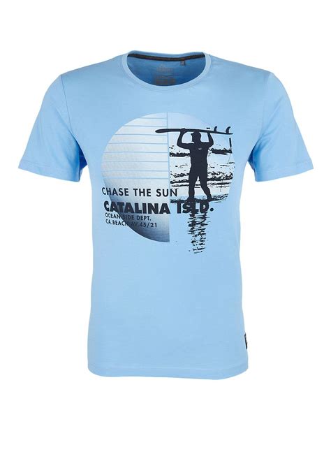 Buy T Shirt With A Surfer Motif Soliver Shop T Shirt Polos T