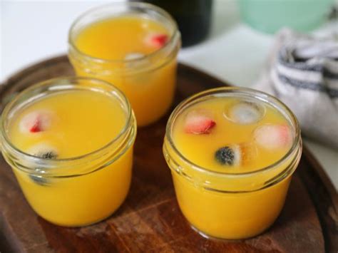 Fruit Puree Packet Mimosas Recipe Bev Weidner Food Network