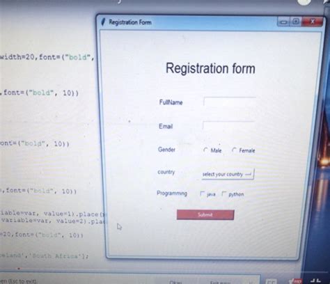 Registration Form In Python Using Tkinter Login Page In Python SexiezPix Web Porn