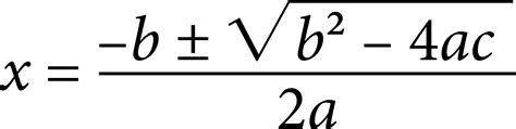 Clipart Quadratic Formula