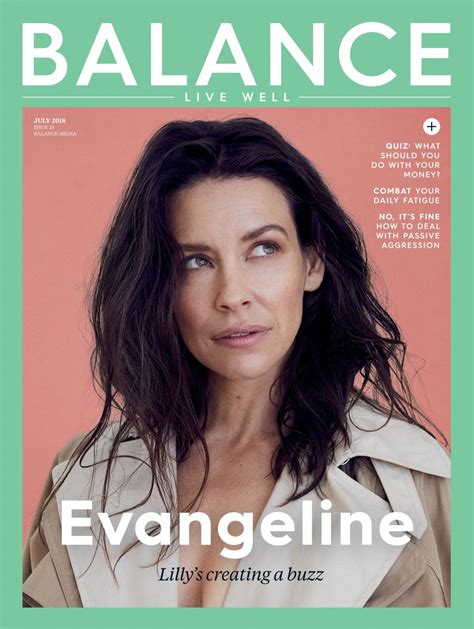 Evangeline Lilly Balance Magazine July 2018 Issue • Celebmafia